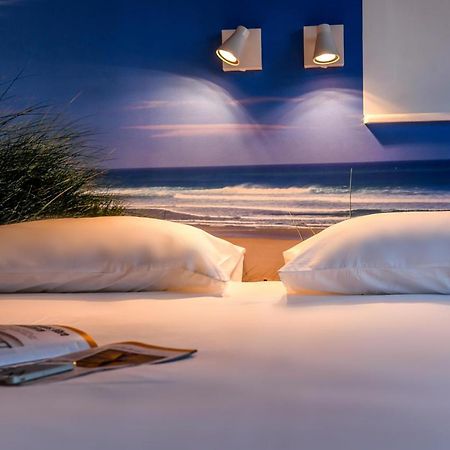 Les Vagues Hotel Restaurant Biscarrosse-Plage Exterior foto