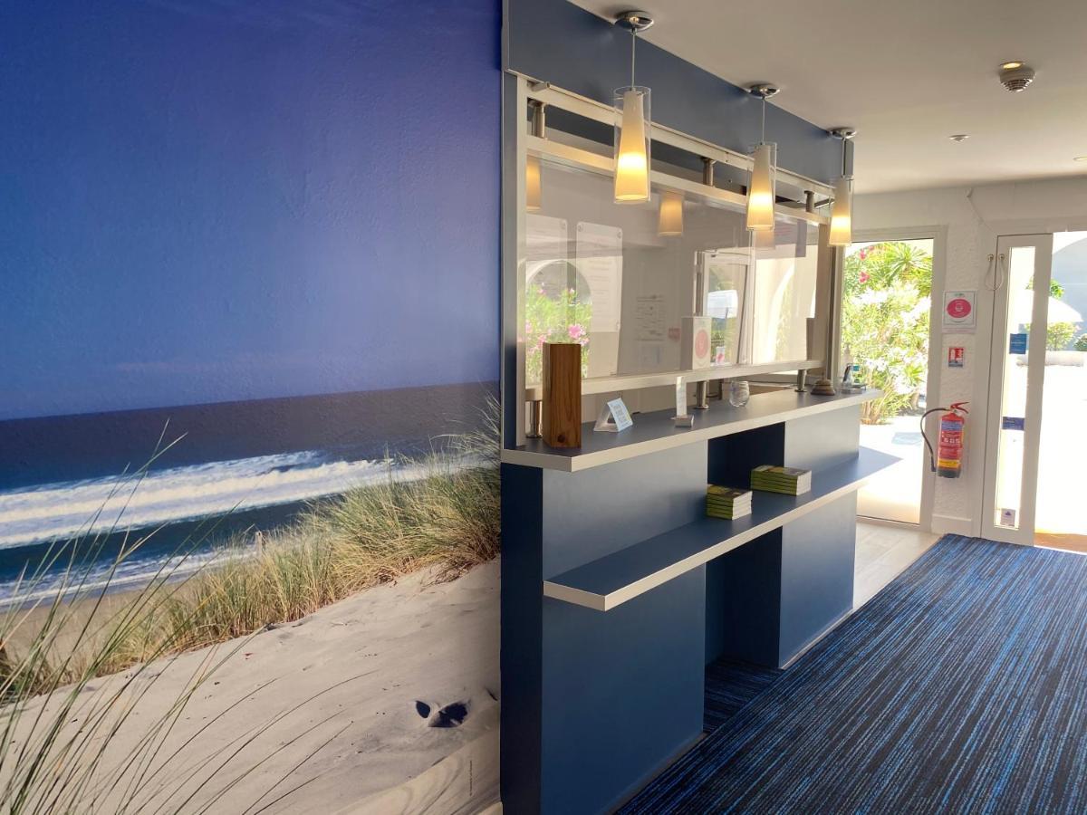 Les Vagues Hotel Restaurant Biscarrosse-Plage Exterior foto