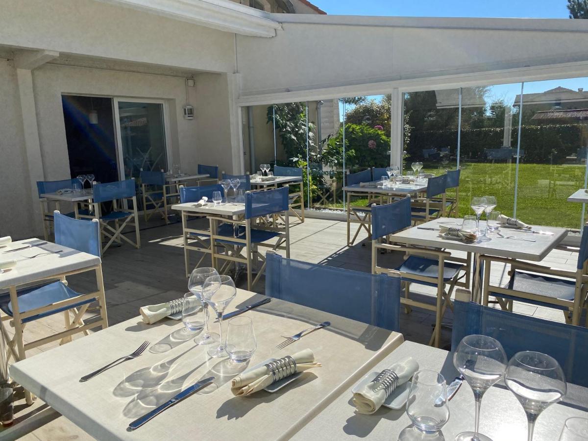 Les Vagues Hotel Restaurant Biscarrosse-Plage Exterior foto